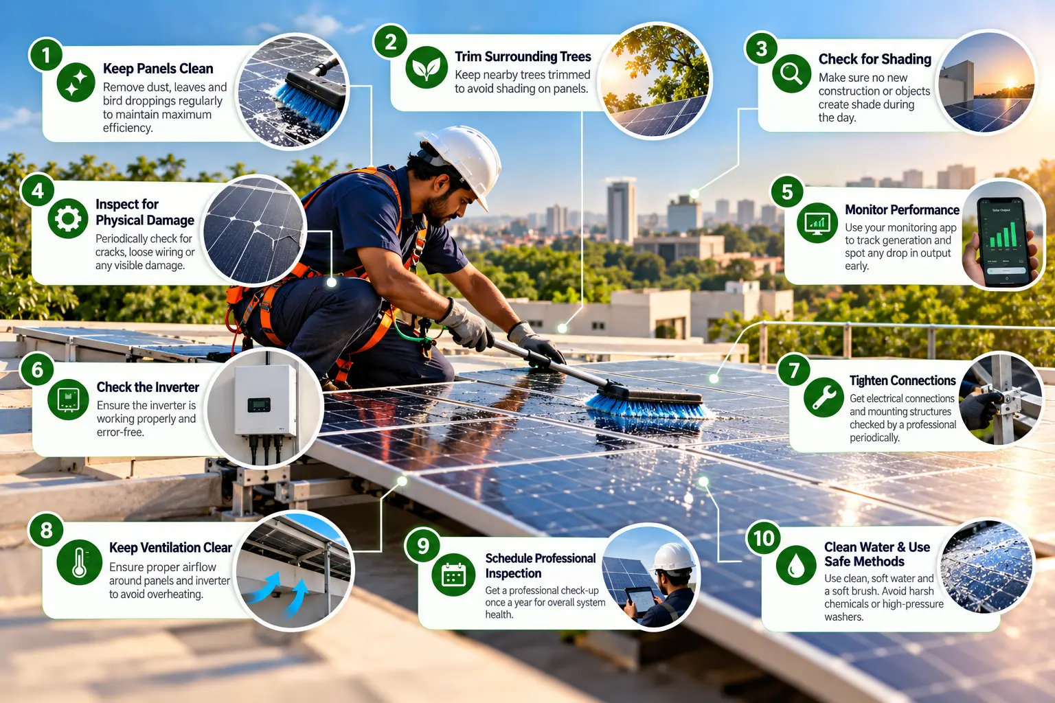 10 Essential Solar Panel Maintenance Tips for Maximum Output